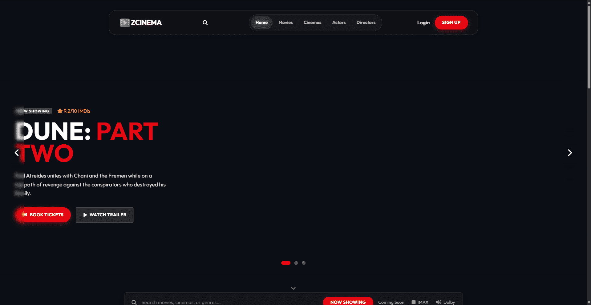 Movies Web App screenshot